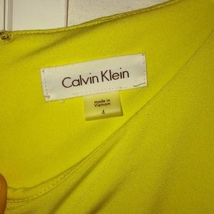Calvin Klein Neon Yellow Dress